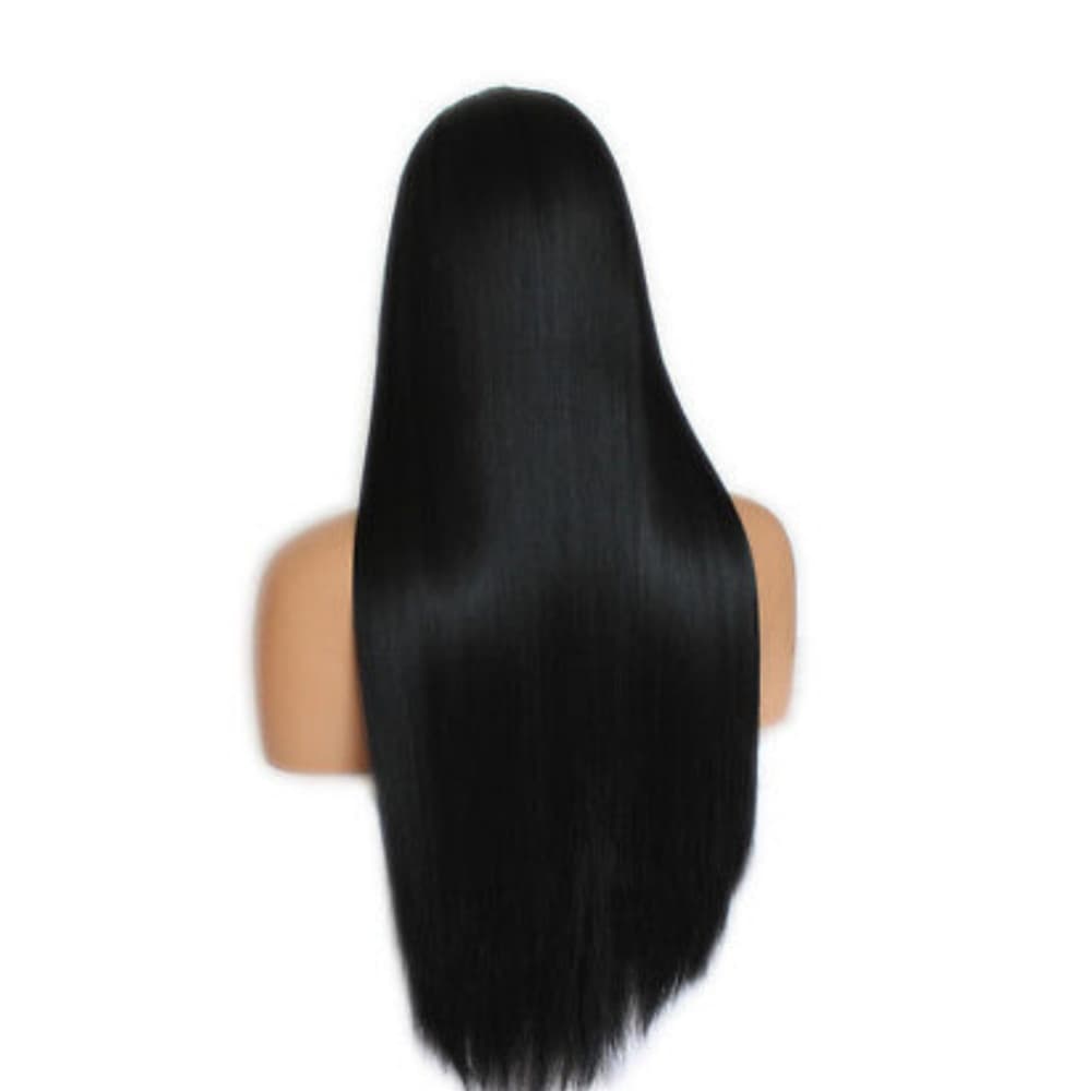 Black Straight Lace Front Wig 24-36 inches!! - Thumbnail 2