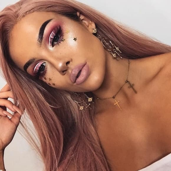 Pink Beauty Lace Front Wig - Thumbnail 2