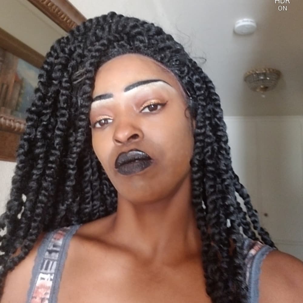 Passion Lace Front Wig Human Hair Blend - Thumbnail 4