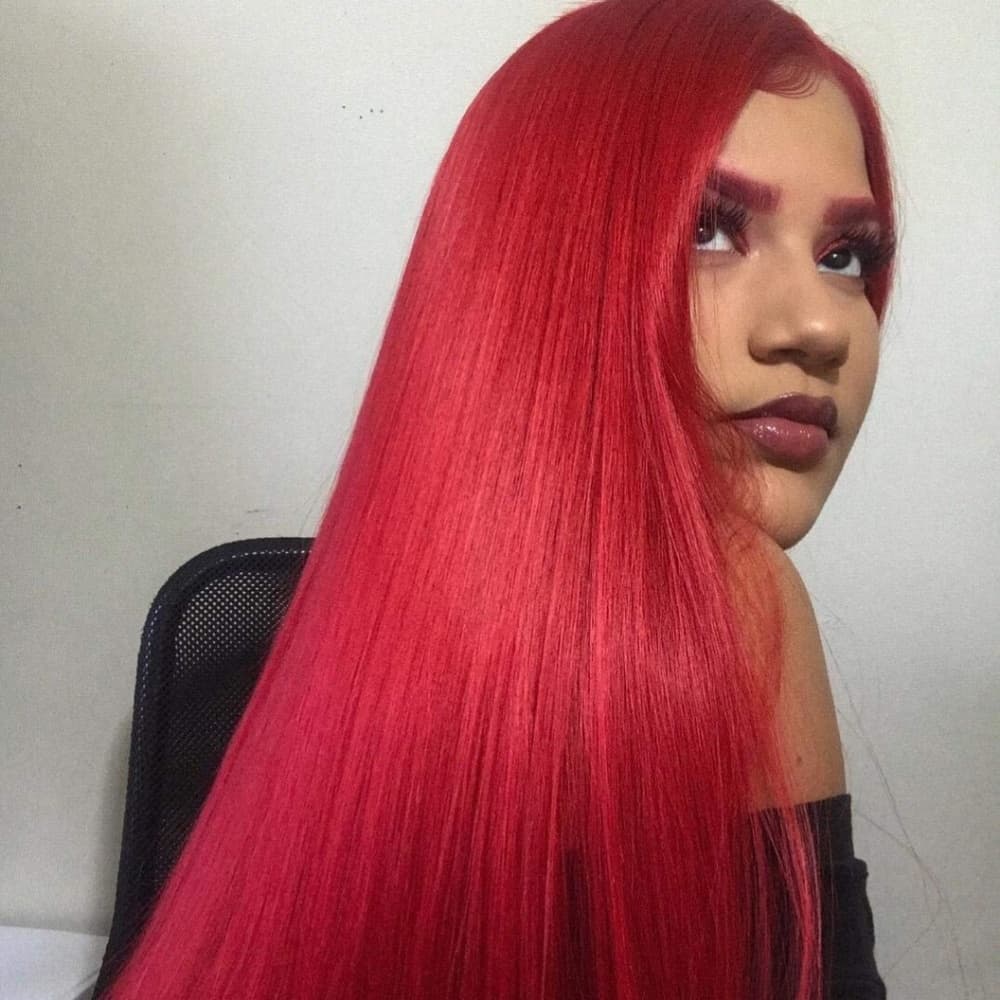 Red Beauty Lace Front Wig - Thumbnail 4