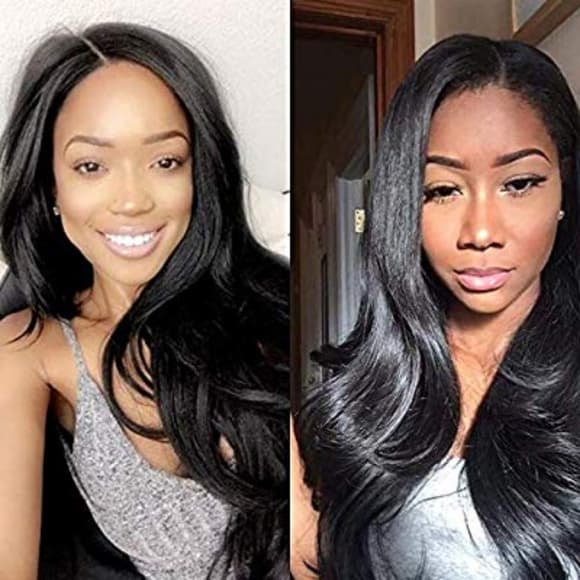 Black Lace Front Wig - Thumbnail 4