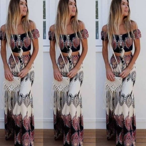 Two Piece Outfit Totem Print - Thumbnail 4