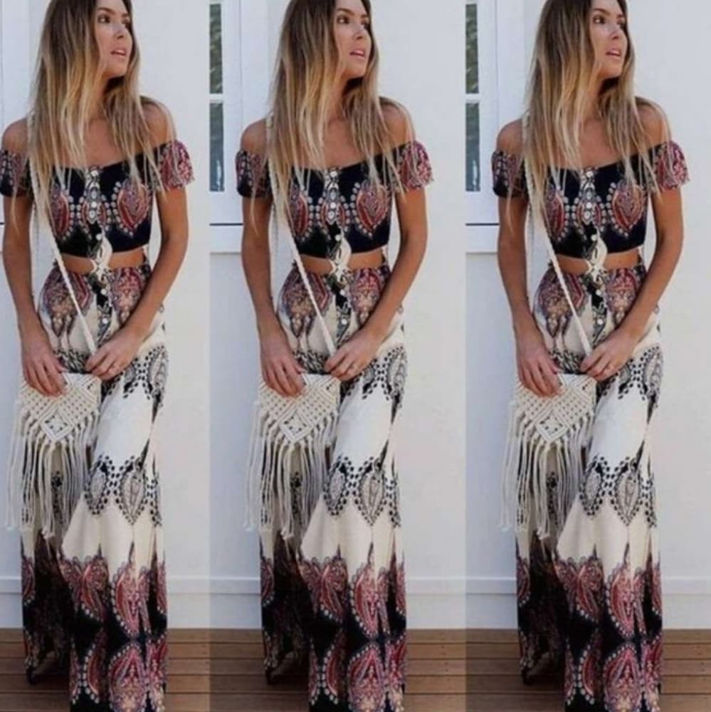 Two Piece Outfit Totem Print - Thumbnail 3