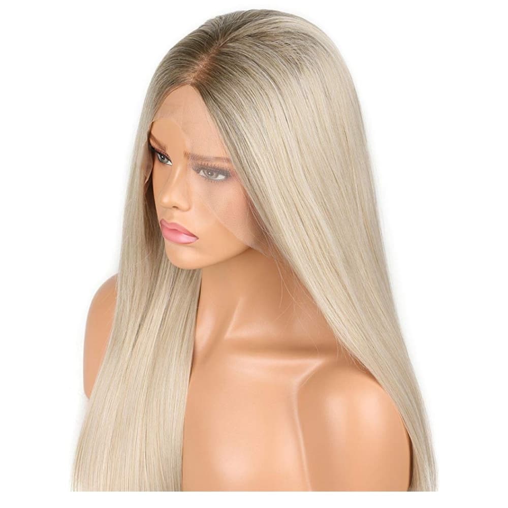 White Blonde Lace front Wig - Thumbnail 6