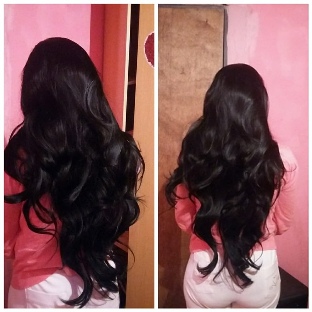 Black Wavy Beauty Lace Front Wig 24-28 inches!! - Thumbnail 8