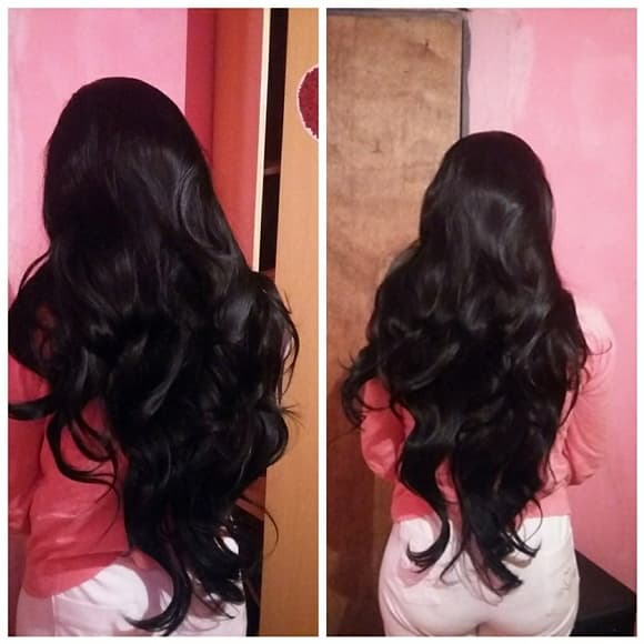 Black Wavy Beauty Lace Front Wig 24-28 inches!! - Thumbnail 9