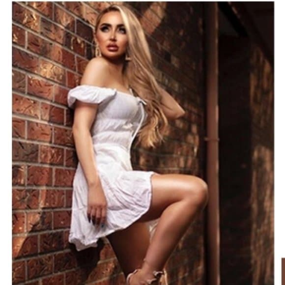 White Boho Dress - Thumbnail 4