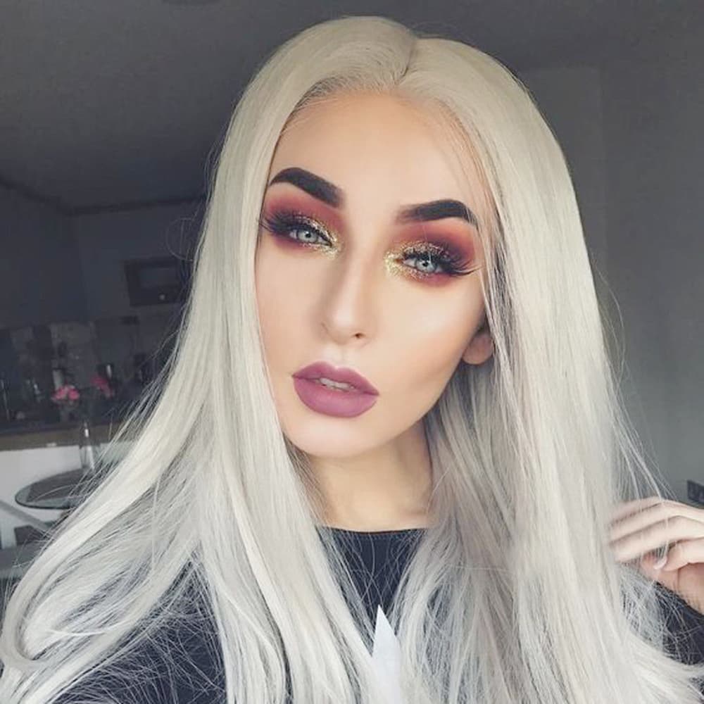 White Blonde Beauty Lacefront Wig 24-26 inches!! - Thumbnail 4
