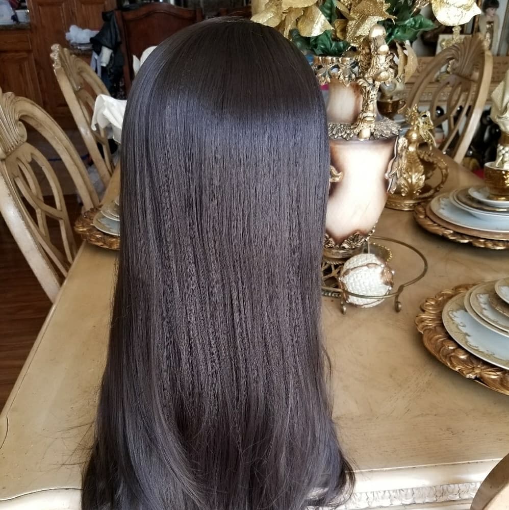 Dark Brown Beauty Lacefront Wig - Thumbnail 6