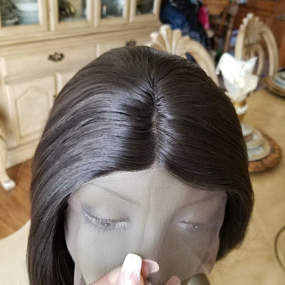 Dark Brown Beauty Lacefront Wig - Thumbnail 7