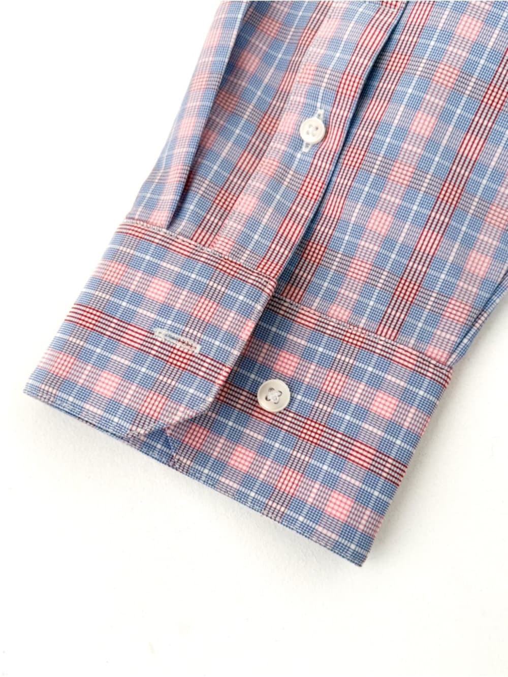 New Mizzen + Main Trim Leeward Button Down Shirt Plaid Light XXL White Men's - Thumbnail 4