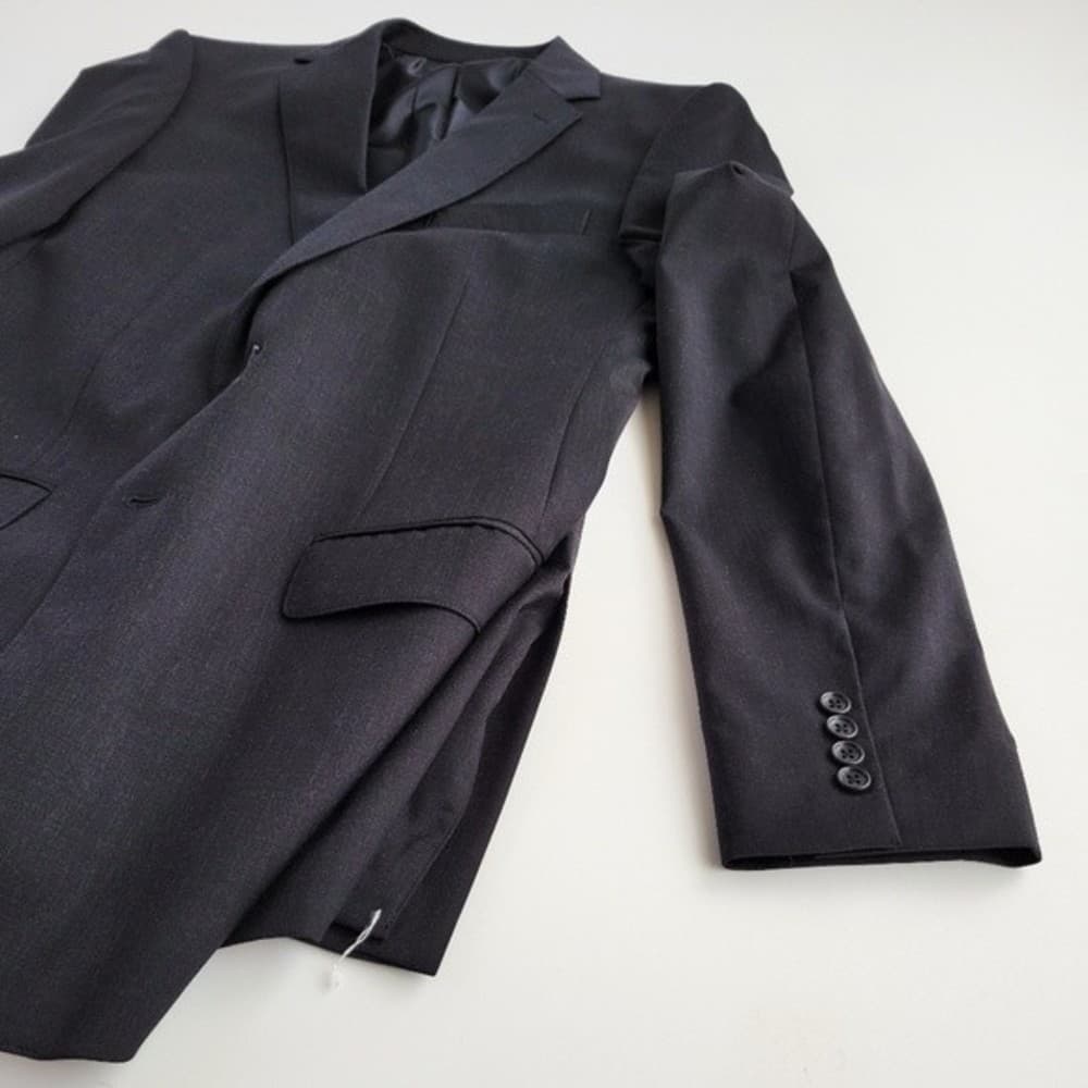 NEW Bonobos Blazer Wool Standard Fit Sport Jacket Charcoal Gray Dark Men 40L - Thumbnail 10