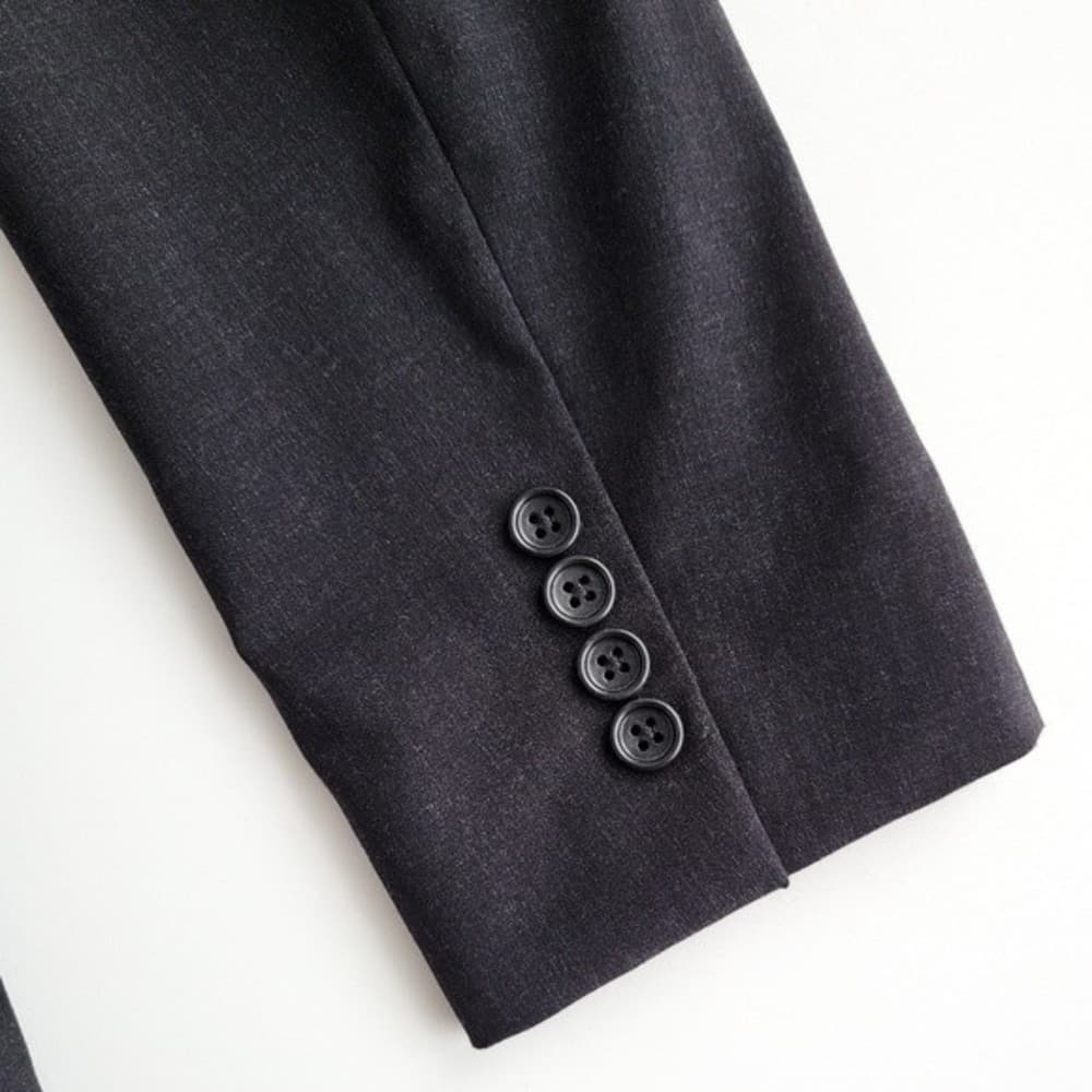 NEW Bonobos Blazer Wool Standard Fit Sport Jacket Charcoal Gray Dark Men 40L - Thumbnail 6
