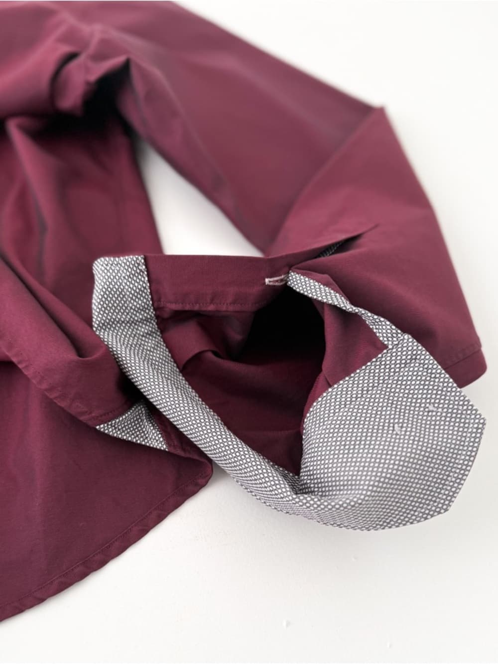 Stenstroms Spread Collar Dress Shirt Two-Fold Cotton Twill Burgundy Size 16 Mens - Thumbnail 13