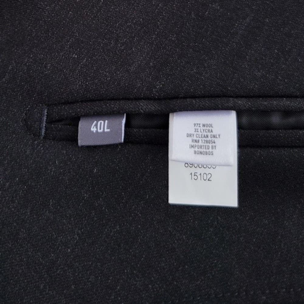 NEW Bonobos Blazer Wool Standard Fit Sport Jacket Charcoal Gray Dark Men 40L - Thumbnail 12