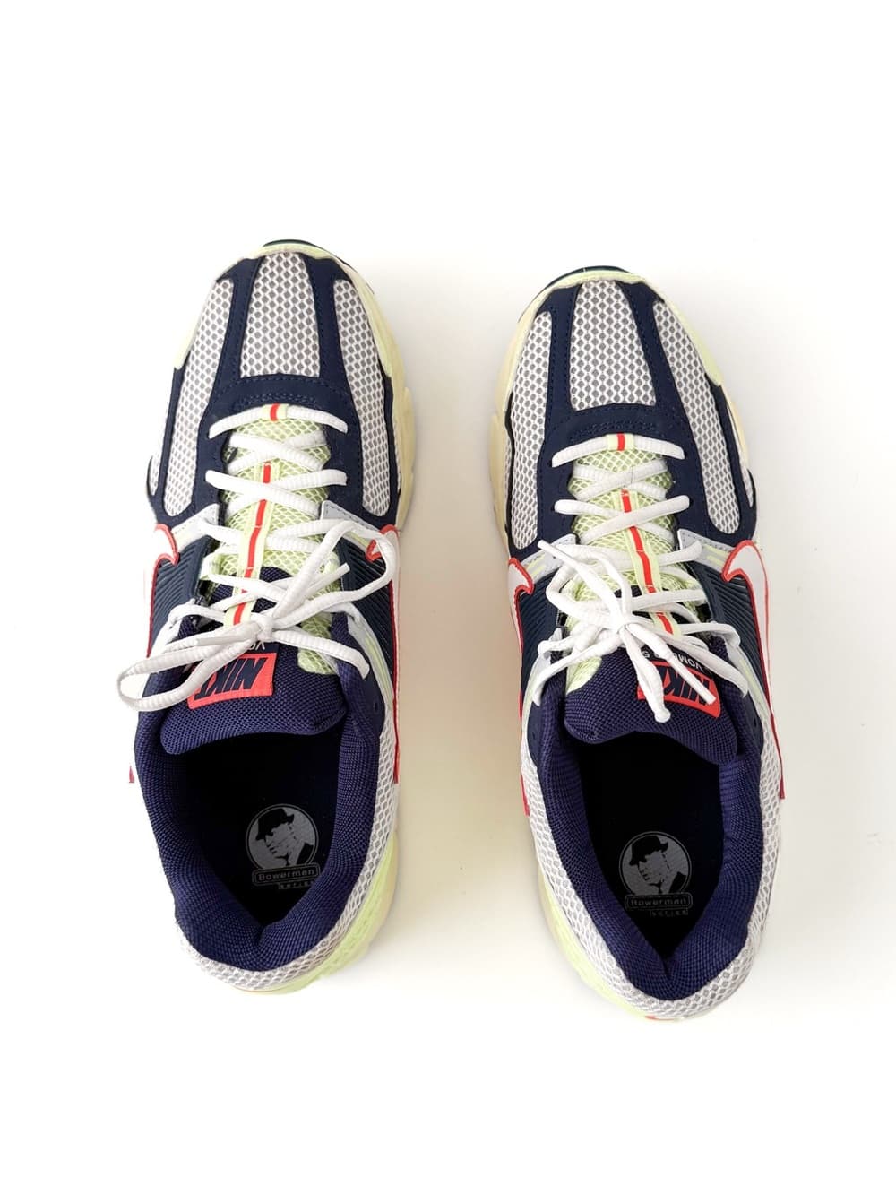 Nike Vomero 5 Bowerman Series Running Shoes Mens White Navy Volt - Thumbnail 7
