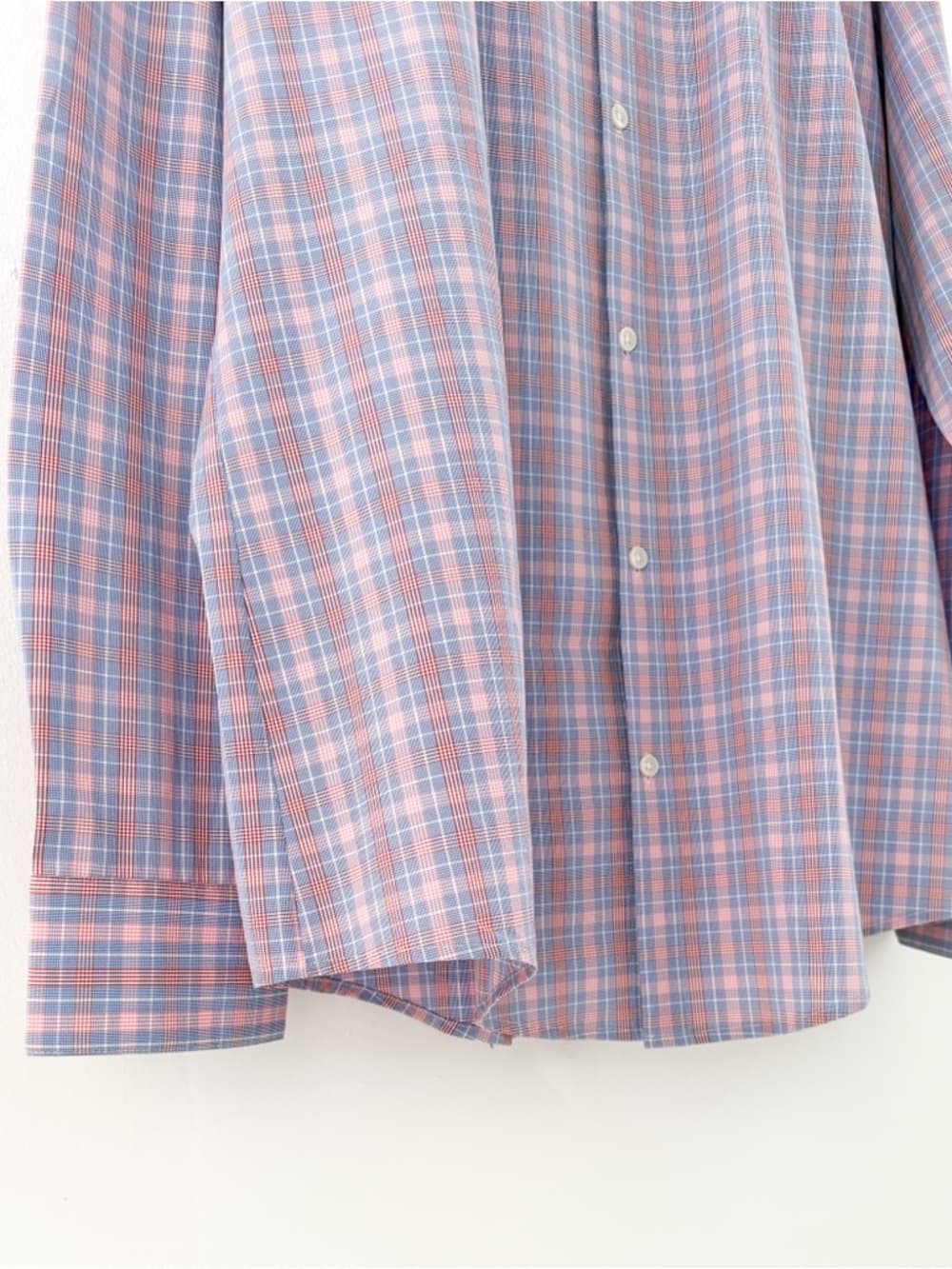 New Mizzen + Main Trim Leeward Button Down Shirt Plaid Light XXL White Men's - Thumbnail 10