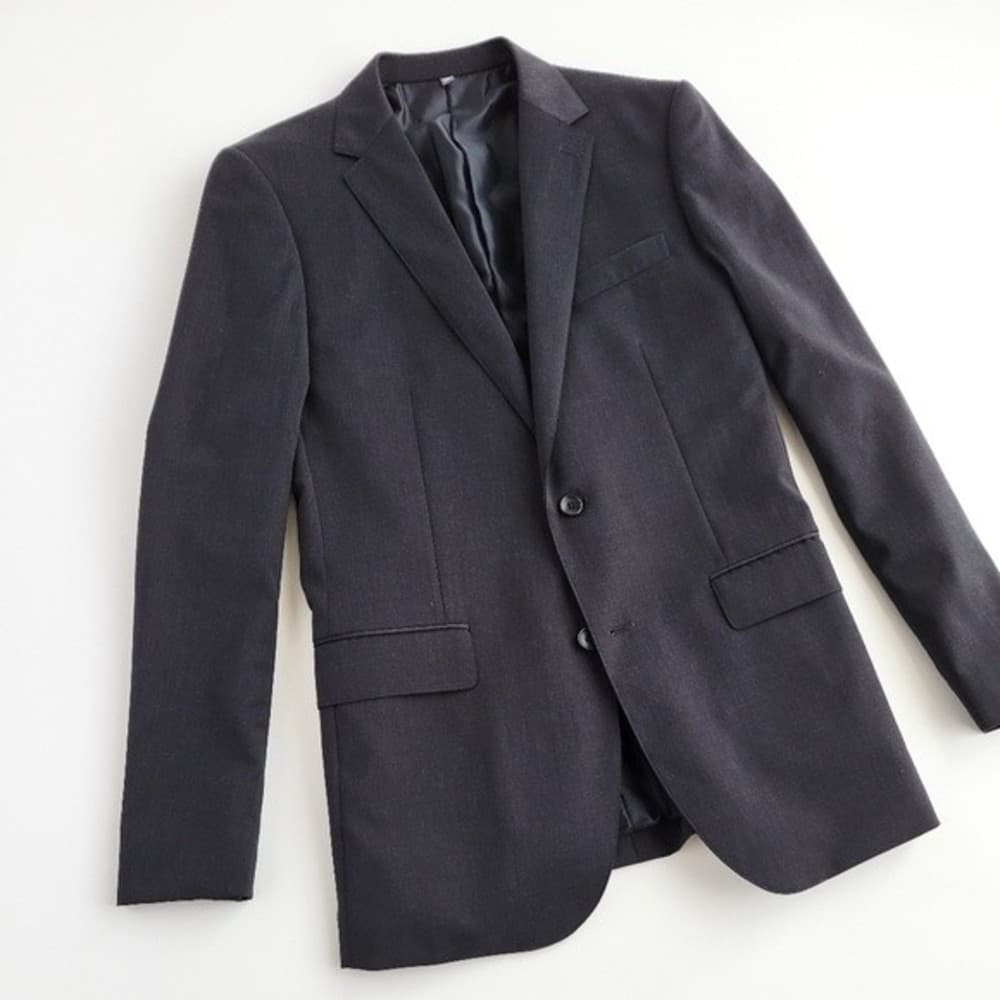 NEW Bonobos Blazer Wool Standard Fit Sport Jacket Charcoal Gray Dark Men 40L - Thumbnail 4