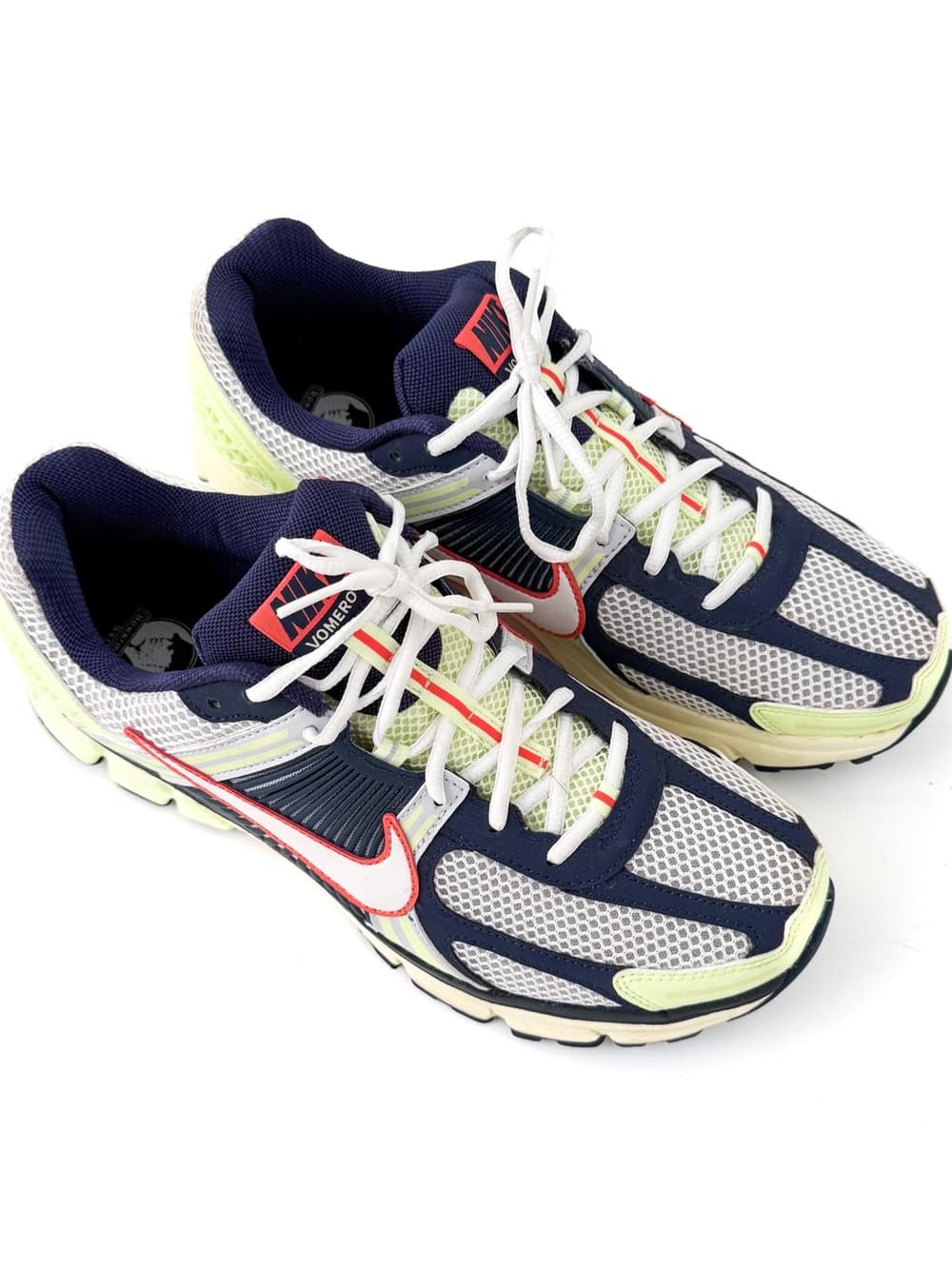 Nike Vomero 5 Bowerman Series Running Shoes Mens White Navy Volt - Thumbnail 2