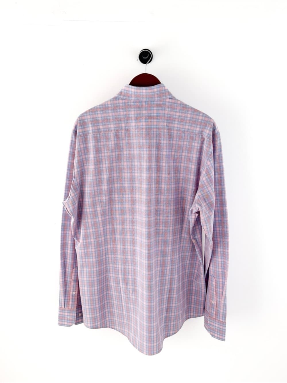 New Mizzen + Main Trim Leeward Button Down Shirt Plaid Light XXL White Men's - Thumbnail 11