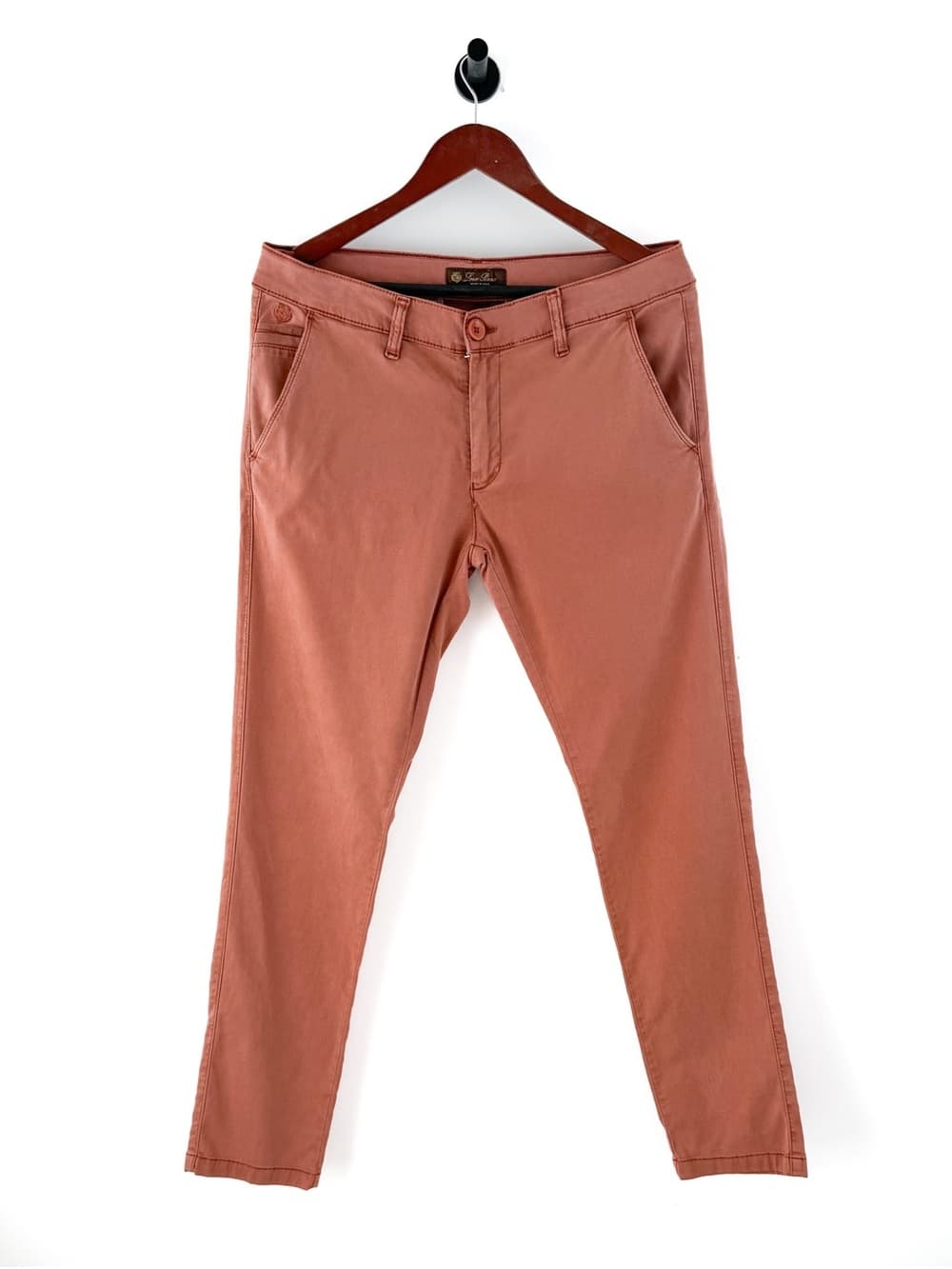 Loro Piana Slim Fit Chino Pants Mens 32 Dusty Rose Made in Italy - Thumbnail 5