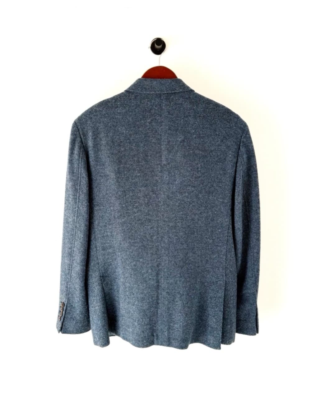 New UNTUCKit Flannel Italian Wool Blazer Sport Coat Piper Blue Mens 40R - Thumbnail 12