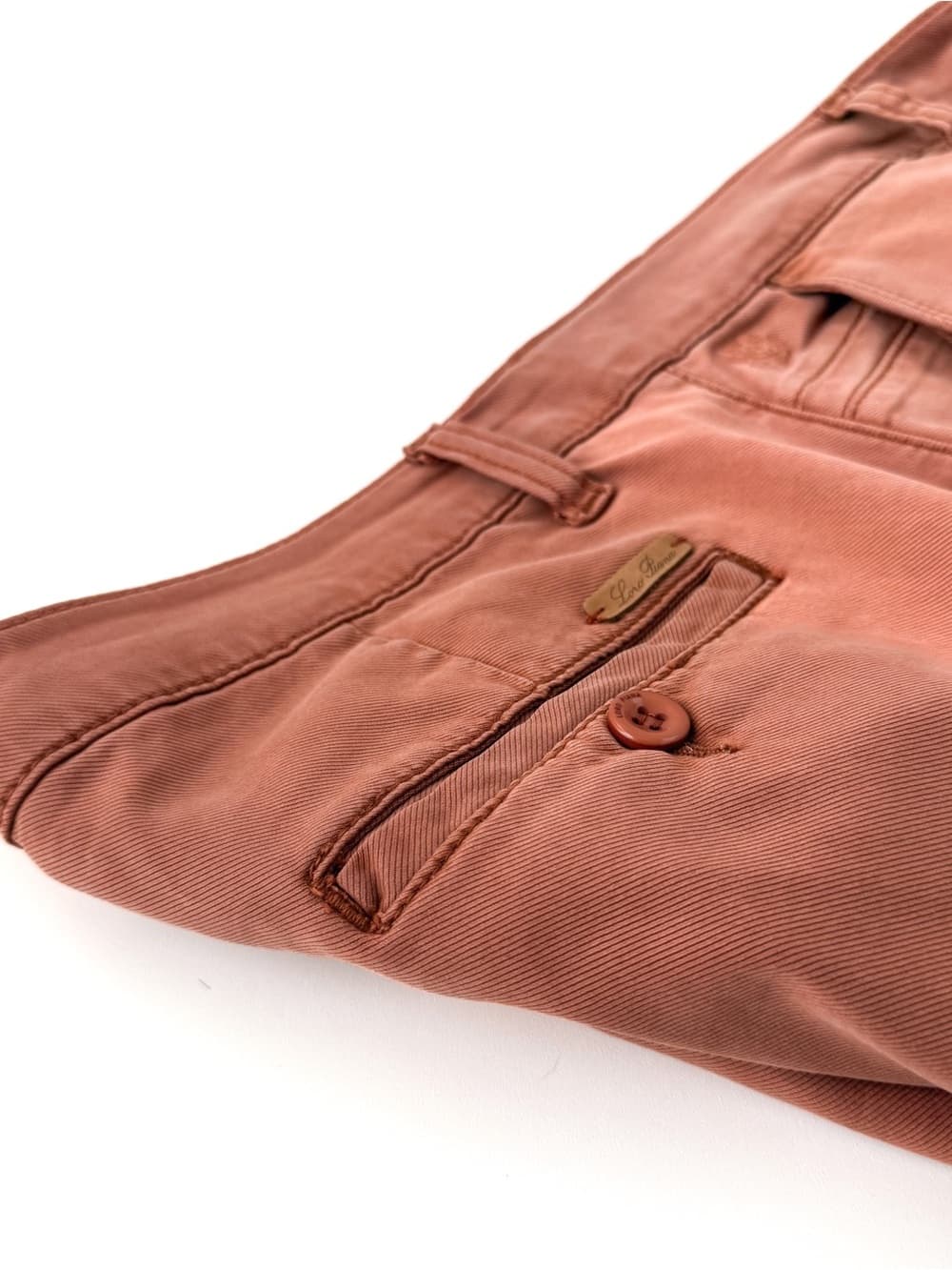 Loro Piana Slim Fit Chino Pants Mens 32 Dusty Rose Made in Italy - Thumbnail 11