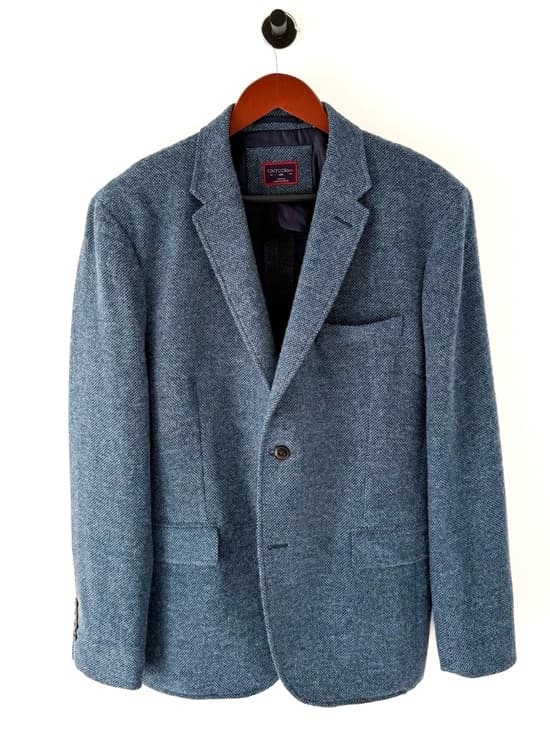 New UNTUCKit Flannel Italian Wool Blazer Sport Coat Piper Blue Mens 40R - Thumbnail 15