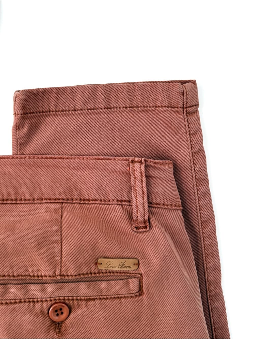 Loro Piana Slim Fit Chino Pants Mens 32 Dusty Rose Made in Italy - Thumbnail 12