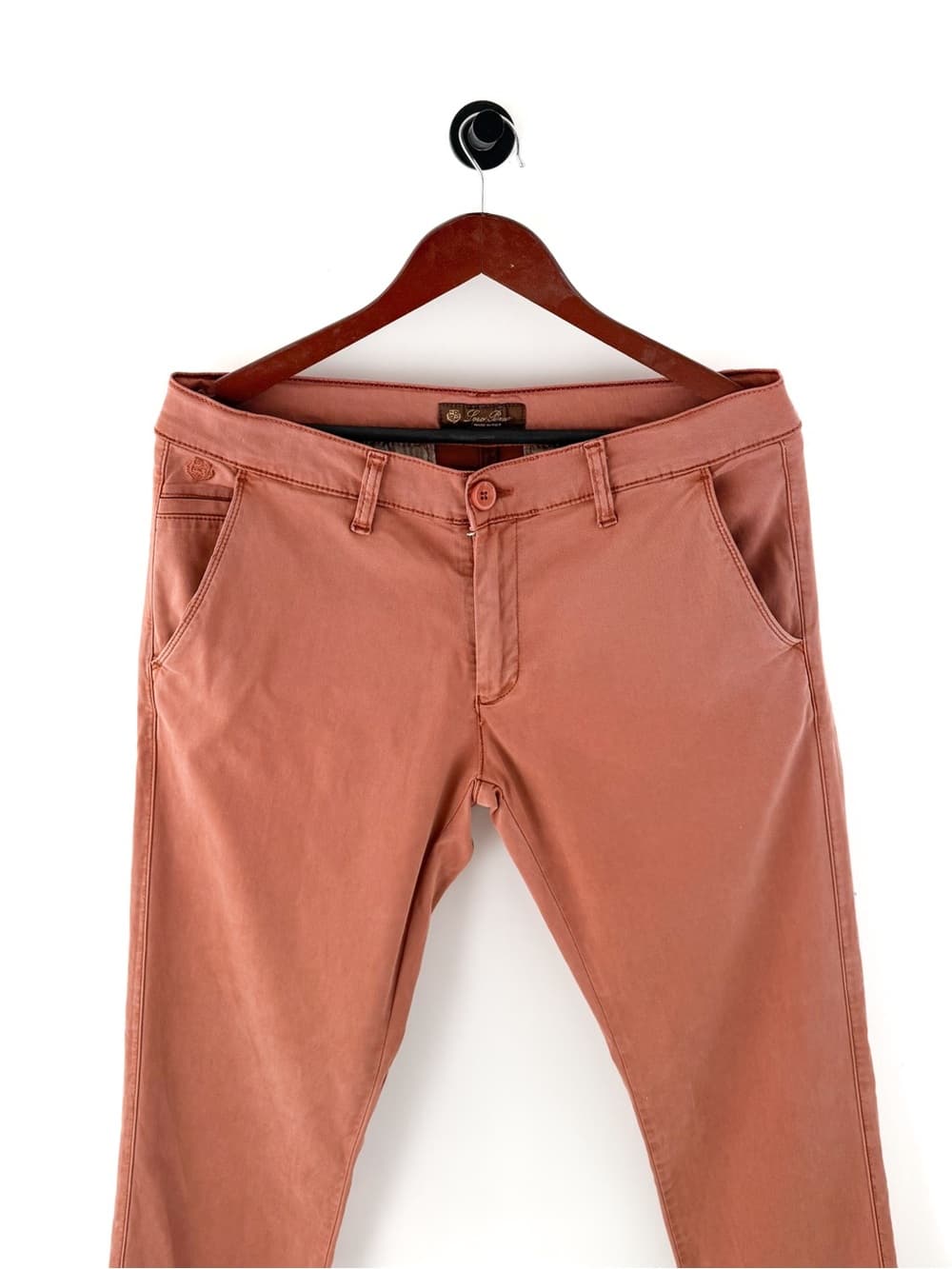 Loro Piana Slim Fit Chino Pants Mens 32 Dusty Rose Made in Italy - Thumbnail 6