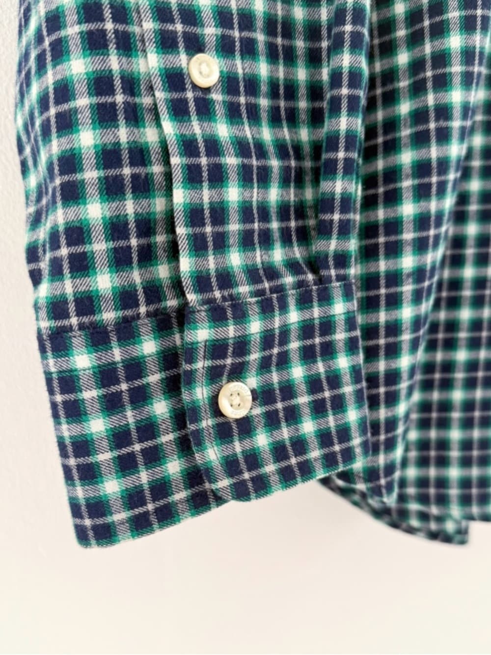 New Vineyard Vines Men's Flannel Button Down Murray Shirt L Blue Green White - Thumbnail 6
