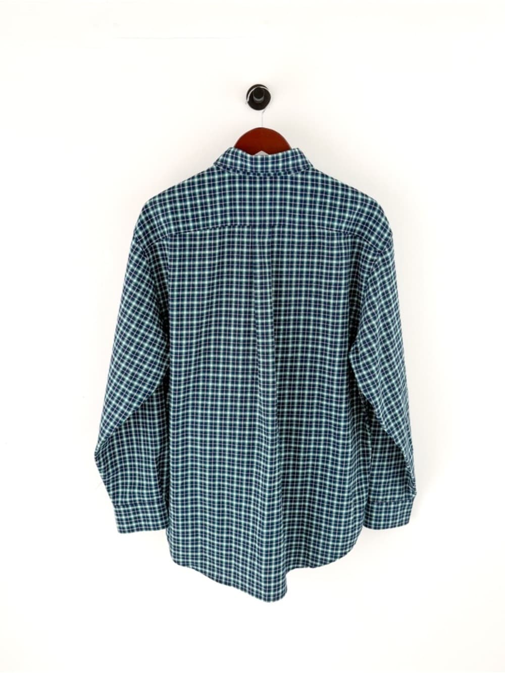 New Vineyard Vines Men's Flannel Button Down Murray Shirt L Blue Green White - Thumbnail 9