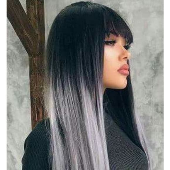 Ombre a Black Lace Front Wig - Thumbnail 4