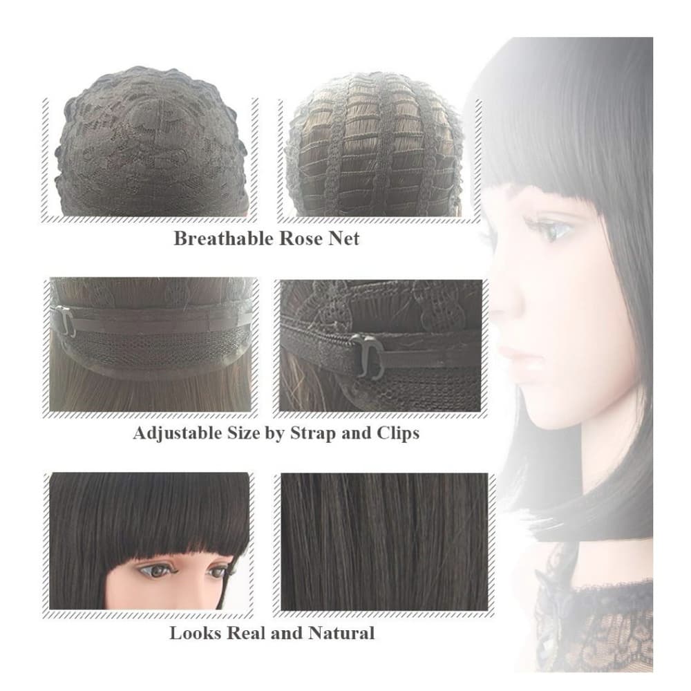 Blonde highlights beauty Wig - Thumbnail 5
