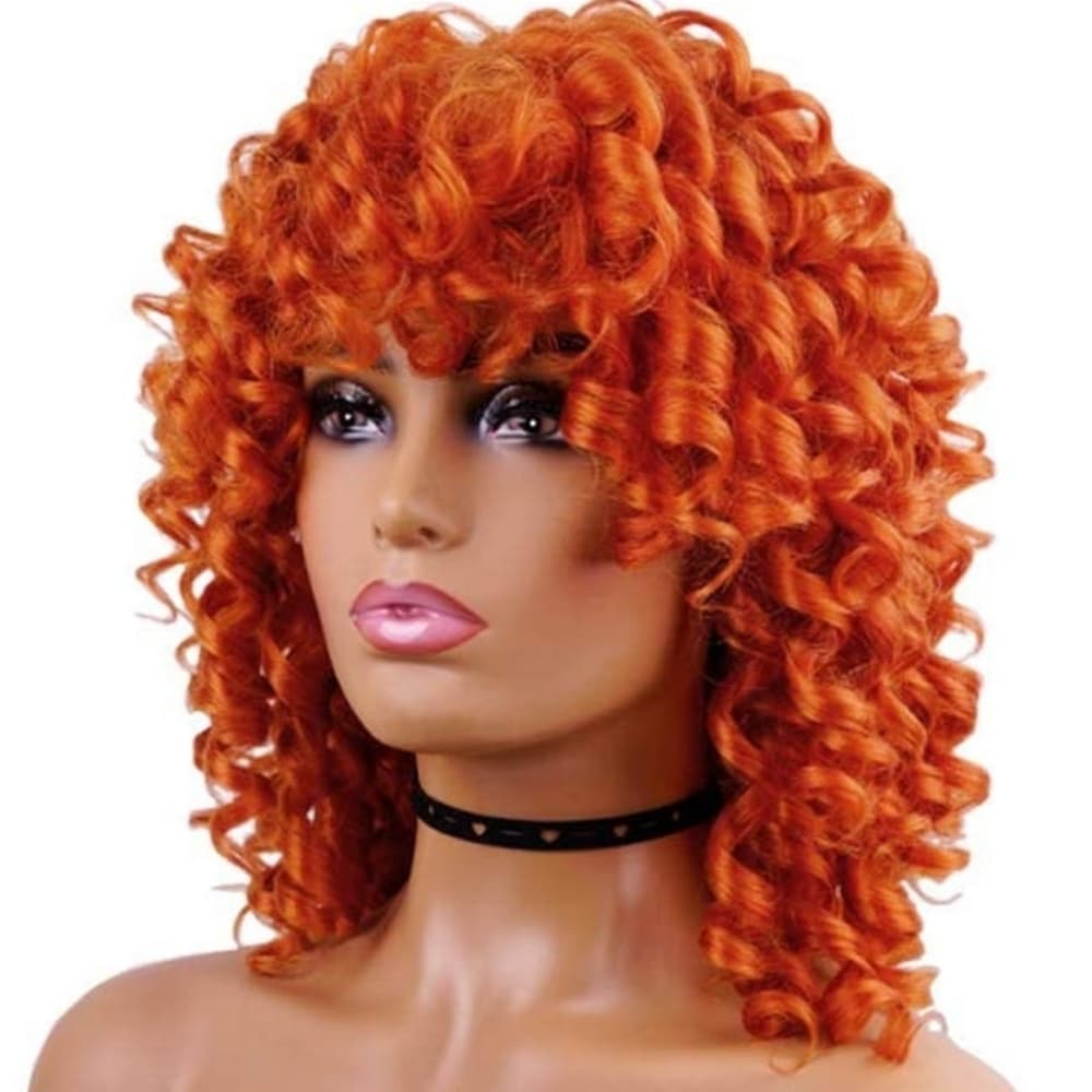 Red Curly Beauty Full Wig - Thumbnail 2