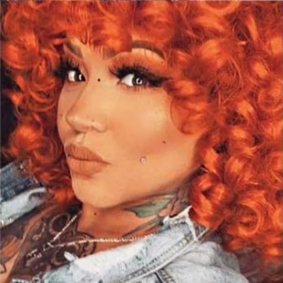 Red Curly Beauty Full Wig - Thumbnail 4