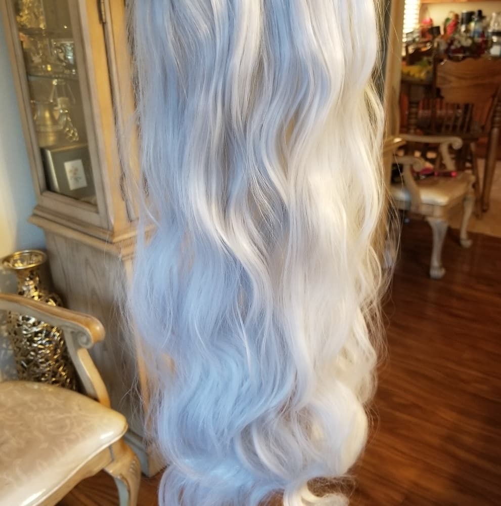 Silver Wavy Full Head clip in Extension - Thumbnail 5