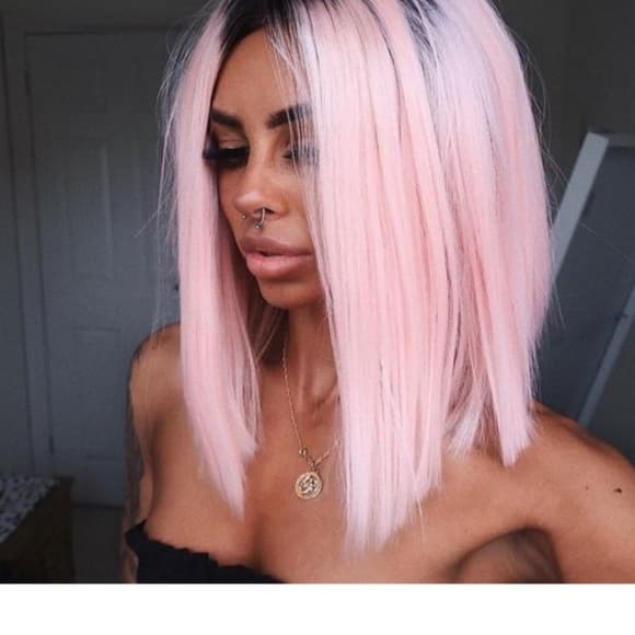 Ombre Black Pink Lace Front - Thumbnail 2