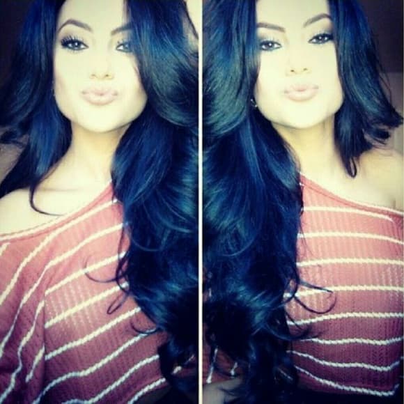 Black Full Head Clip In Extension 24 inches!! - Thumbnail 2