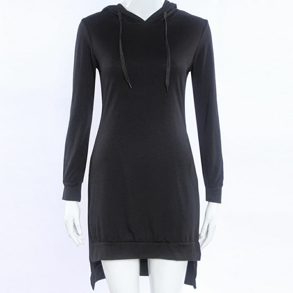 Cute Pullover Jumpsuit Dress Hooded - Thumbnail 3