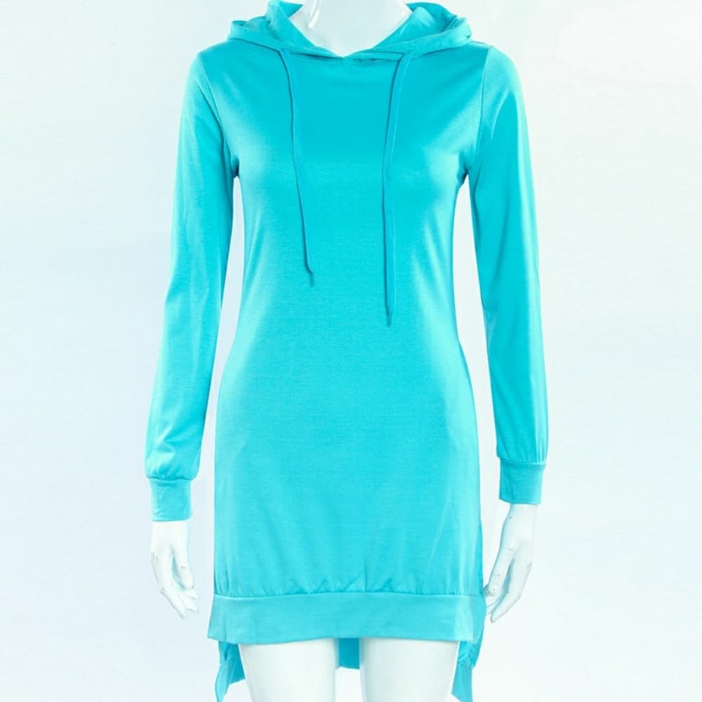 Cute Pullover Jumpsuit Dress Hooded - Thumbnail 4