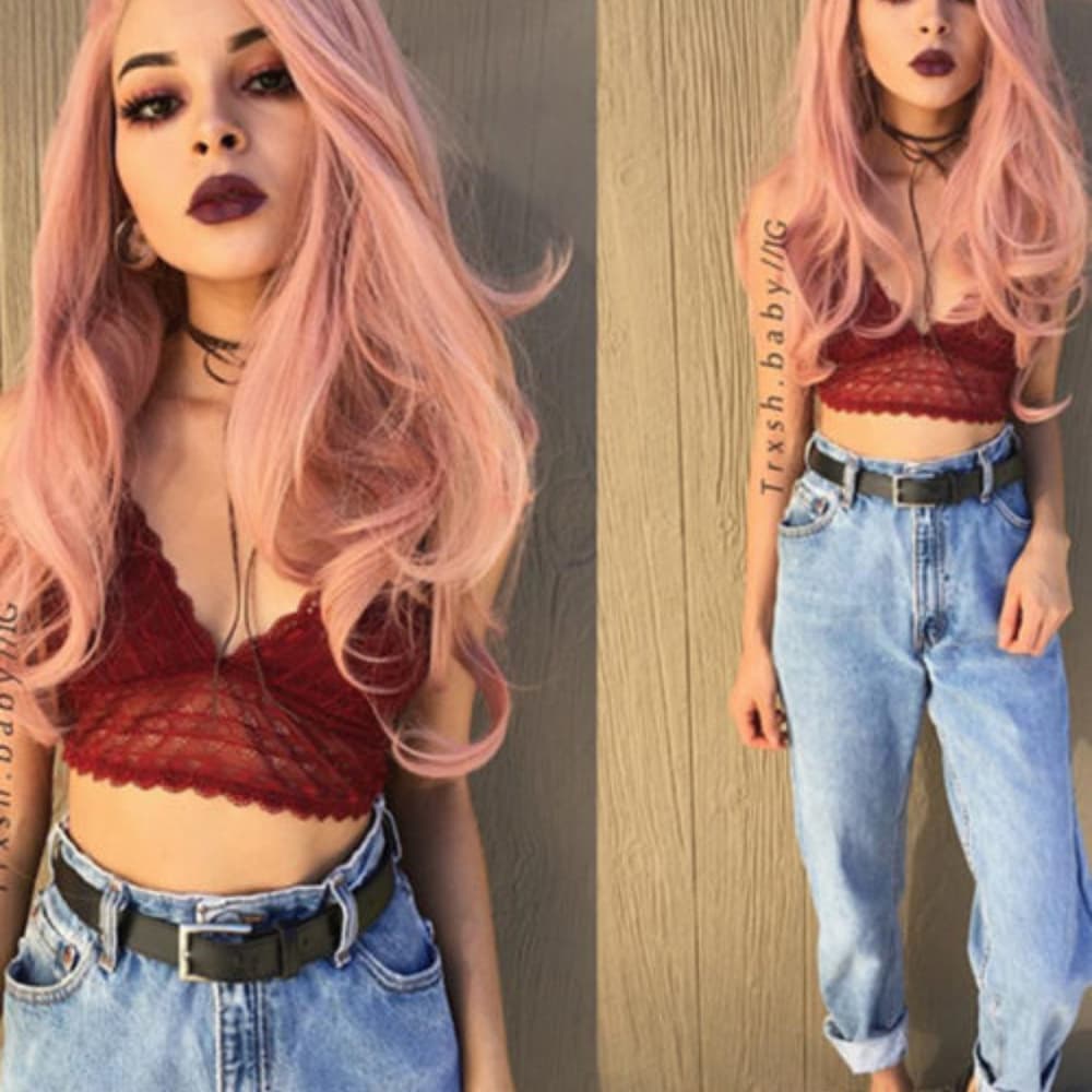 Pink Beauty Lacefront Wig 22-26 inches!! - Thumbnail 5