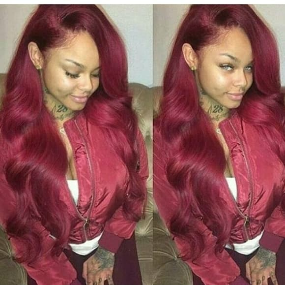 Red Beauty Custom Human Hair Wig - Thumbnail 2
