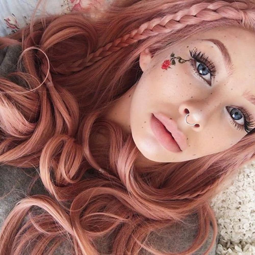 Pink Beauty Lacefront Wig 22-26 inches!! - Thumbnail 8