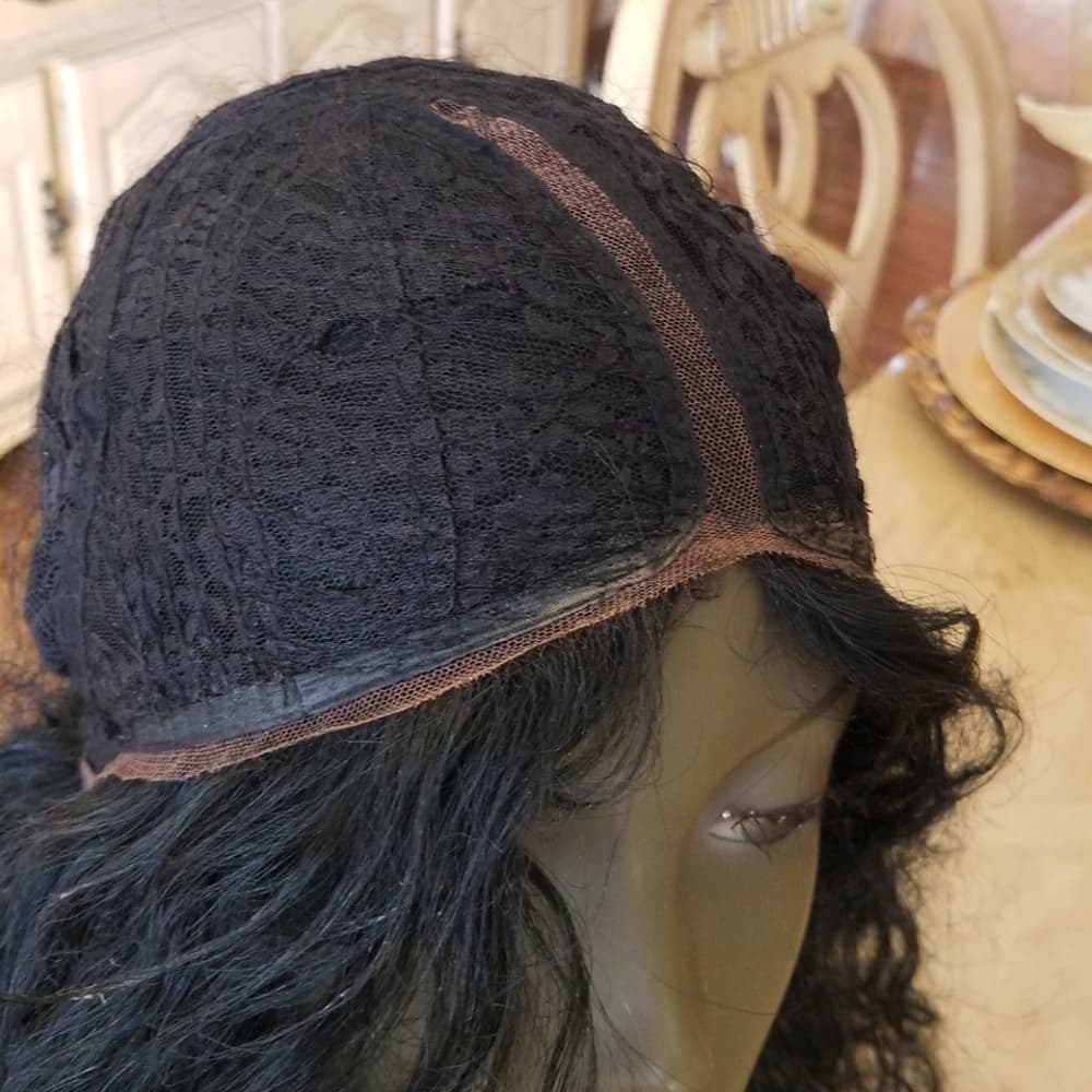 Curly Human Hair Lacefront Wig - Thumbnail 7