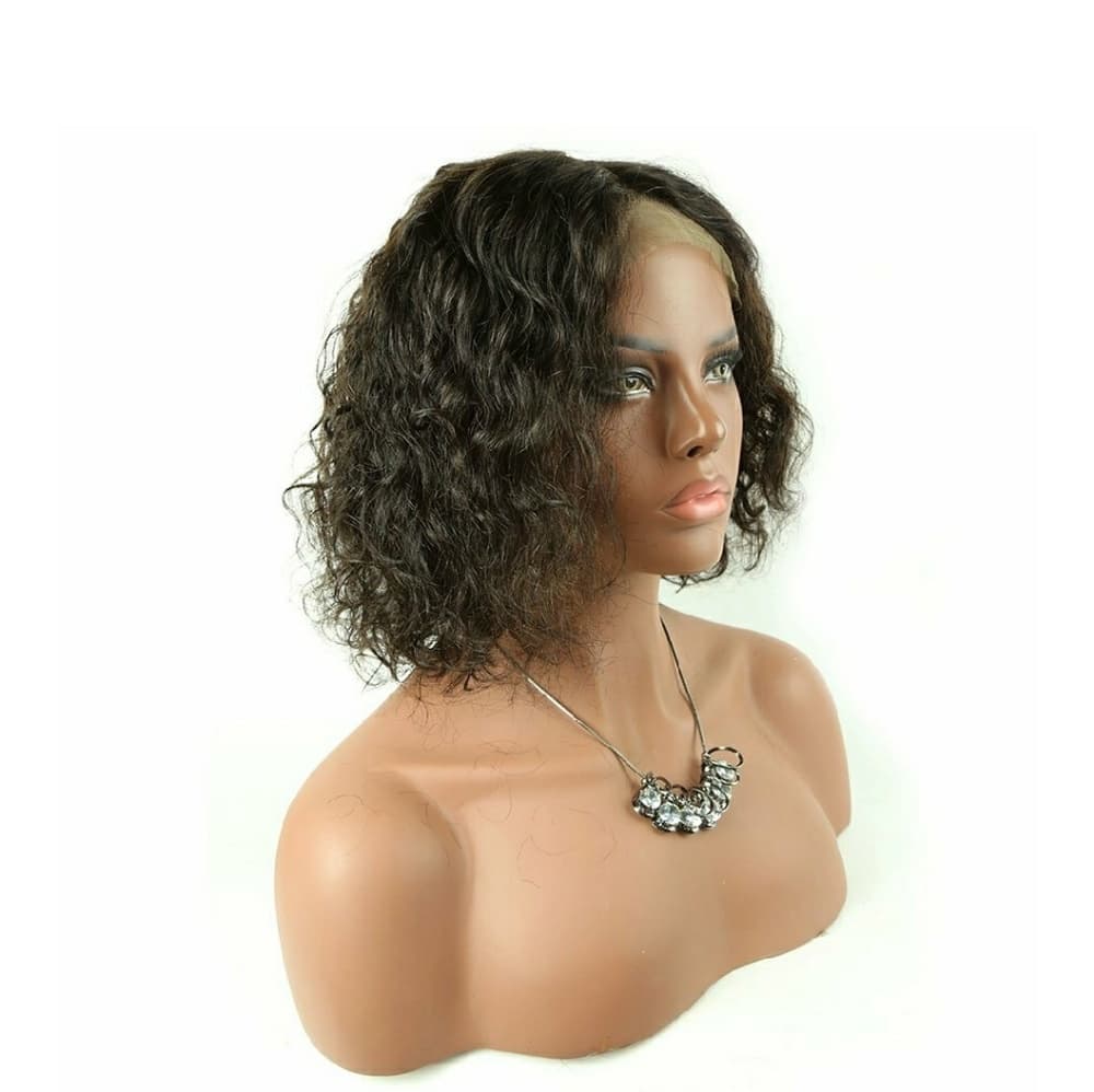 Curly Wave Virgin Human Hair Lace Front Wig!! - Thumbnail 2