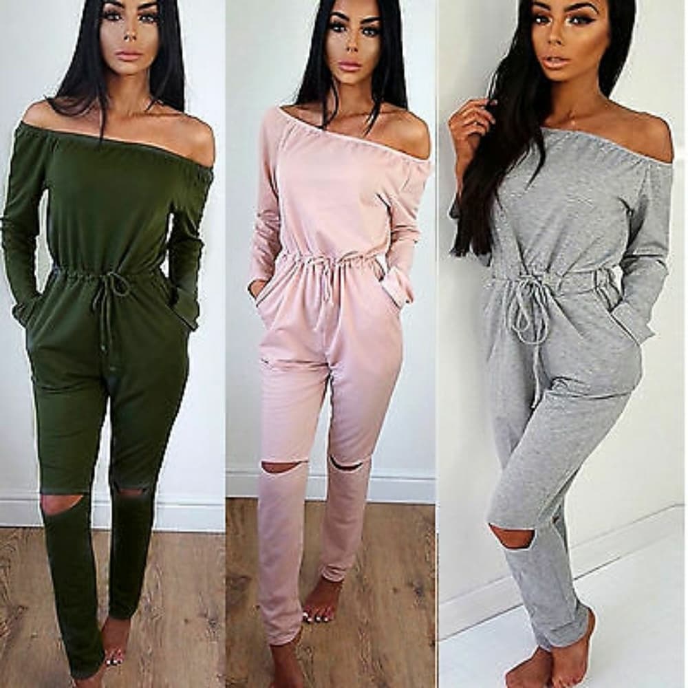 Off Shoulder Playsuit Romper