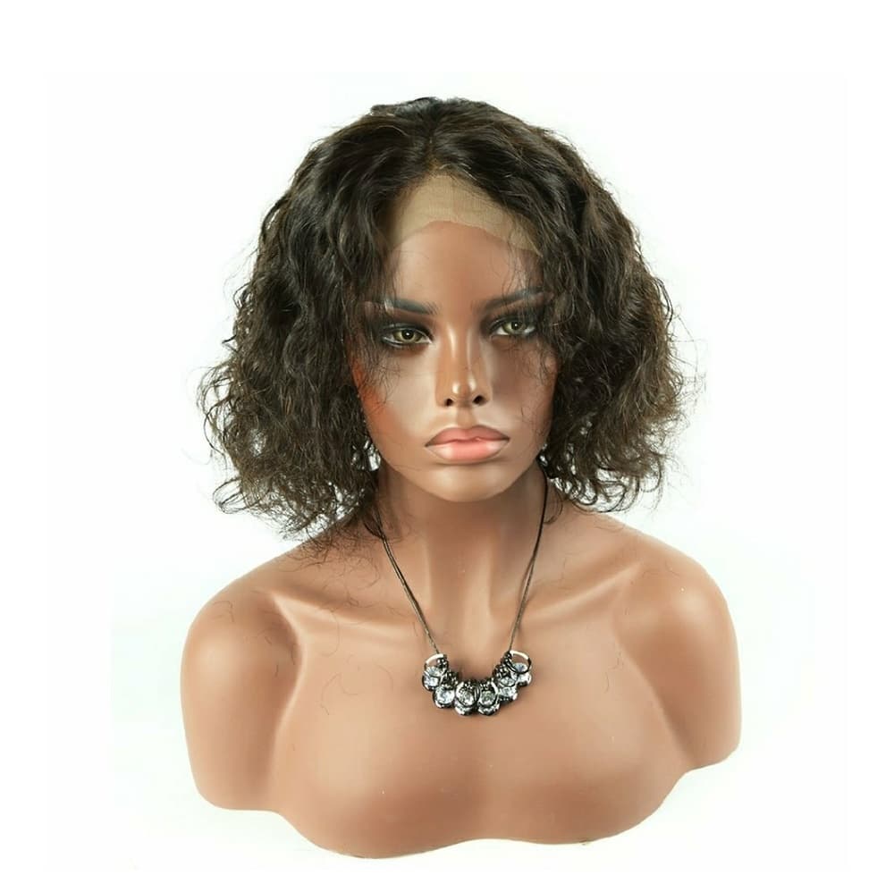 Curly Wave Virgin Human Hair Lace Front Wig!! - Thumbnail 3