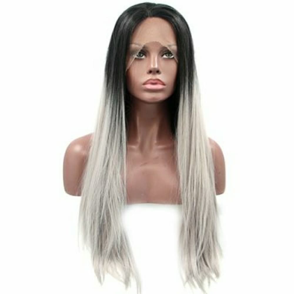 Black Gray Ombre LaceFront Wig 22-26 inches!! - Thumbnail 3