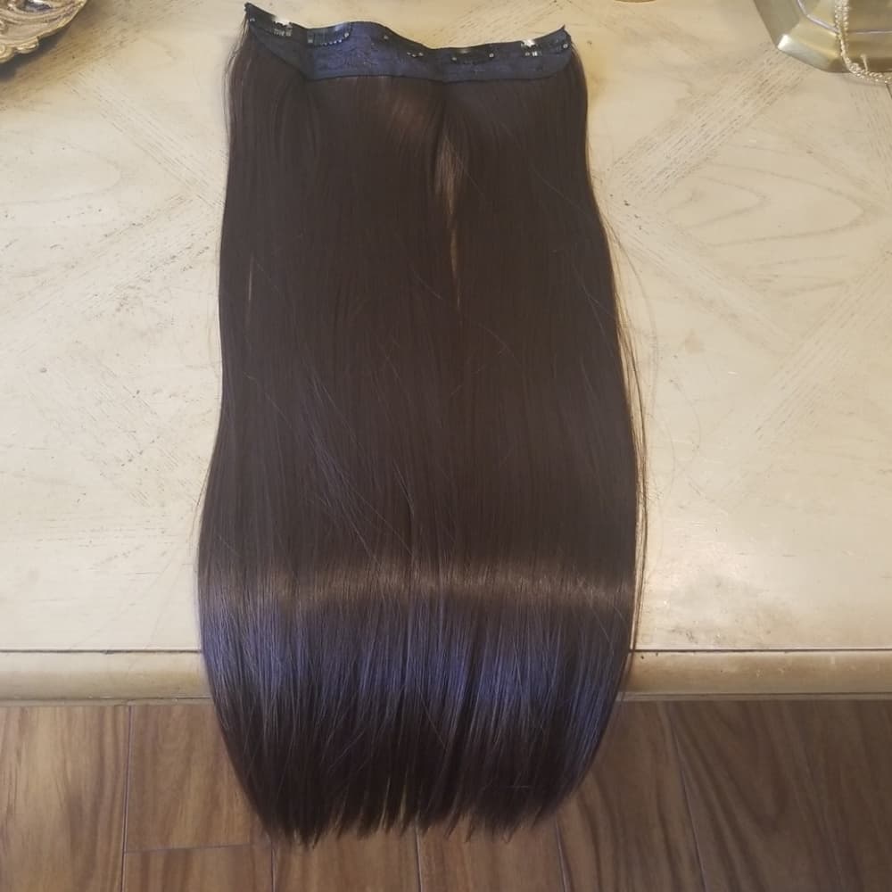 Dark Brown Full Head clip in Extension - Thumbnail 5